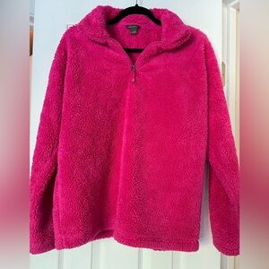 Eddie Bauer fleece- gorgeous Raspberry color!